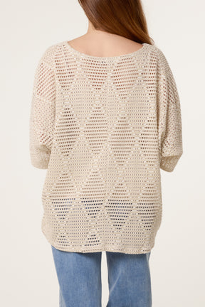 Diamond Net Cotton Top