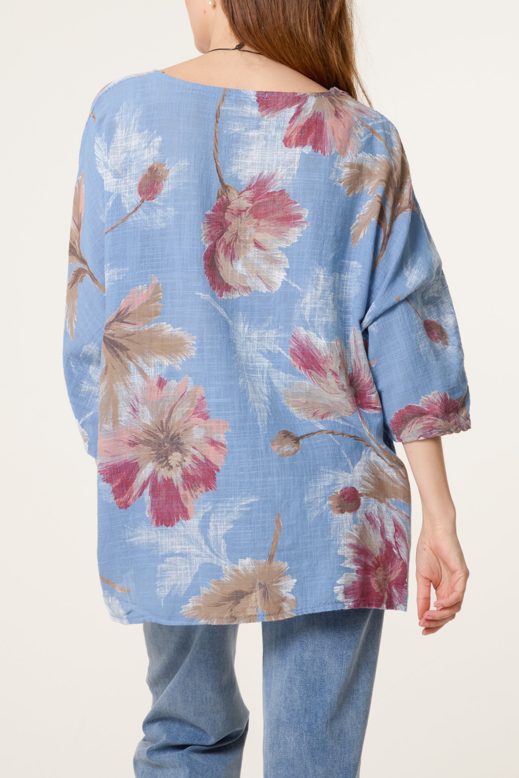 Floral Print Necklace Top