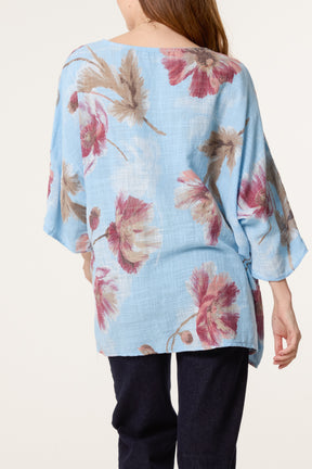 Floral Print Necklace Top
