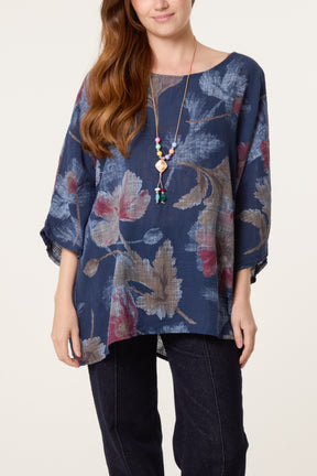 Floral Print Necklace Top