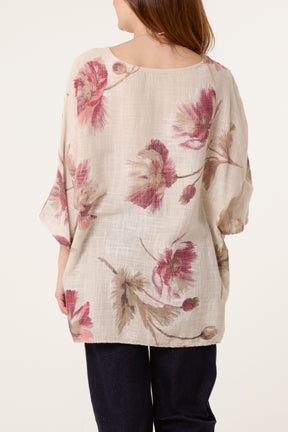 Floral Print Necklace Top