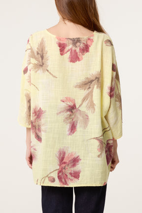 Floral Print Necklace Top