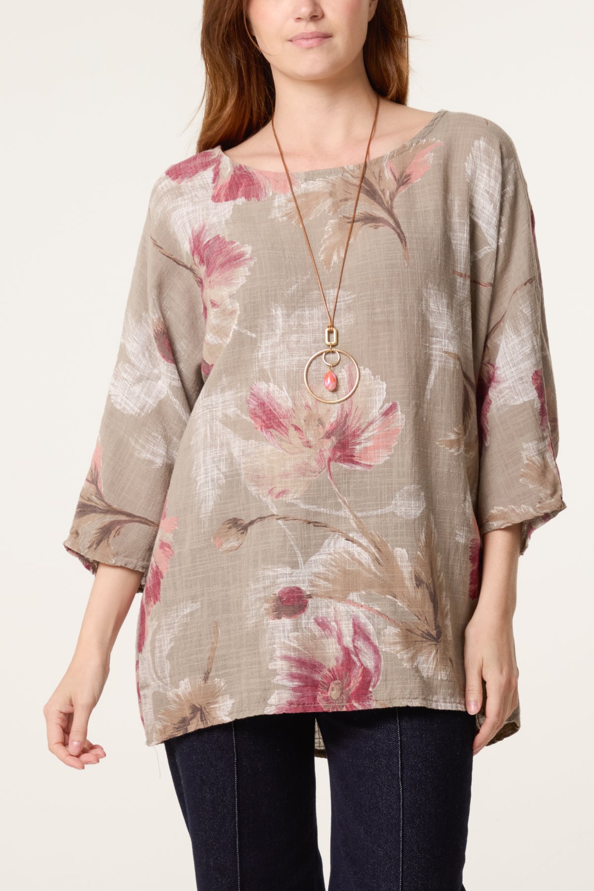 Floral Print Necklace Top