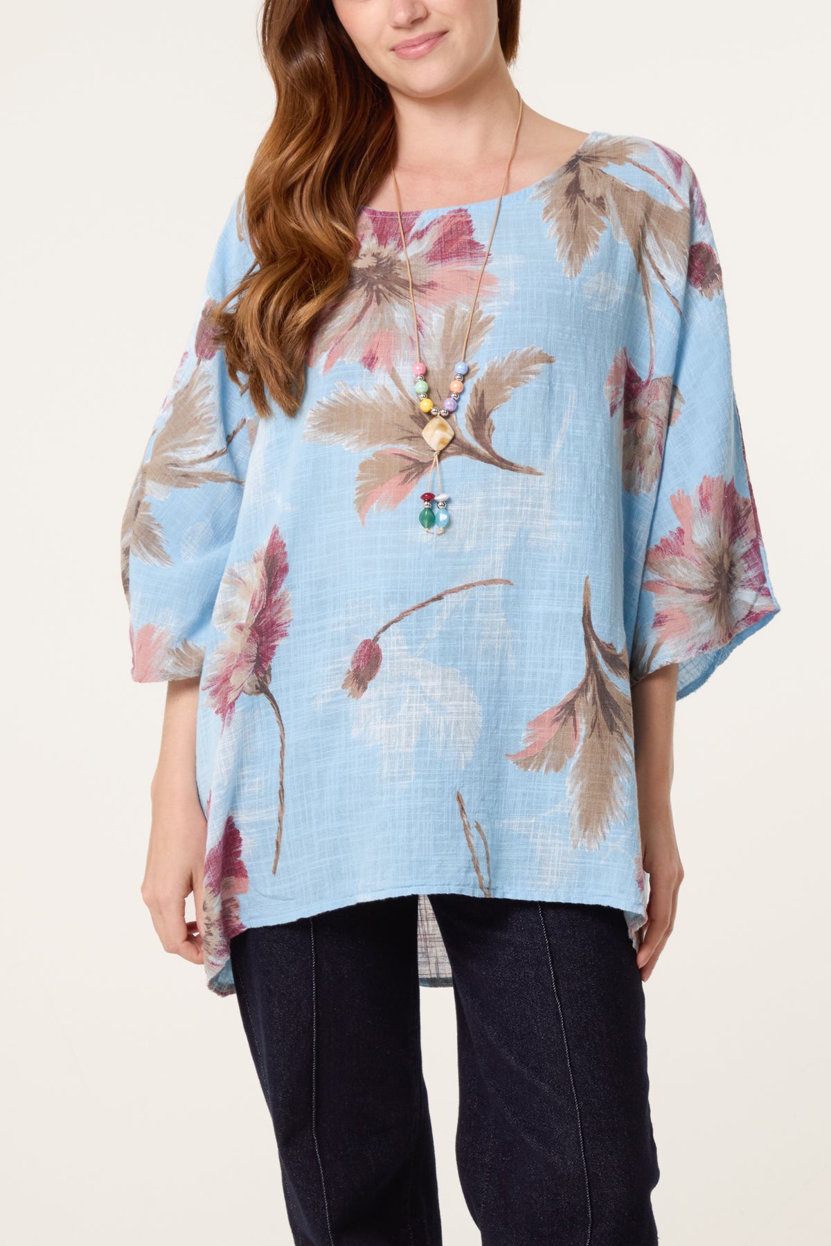Floral Print Necklace Top