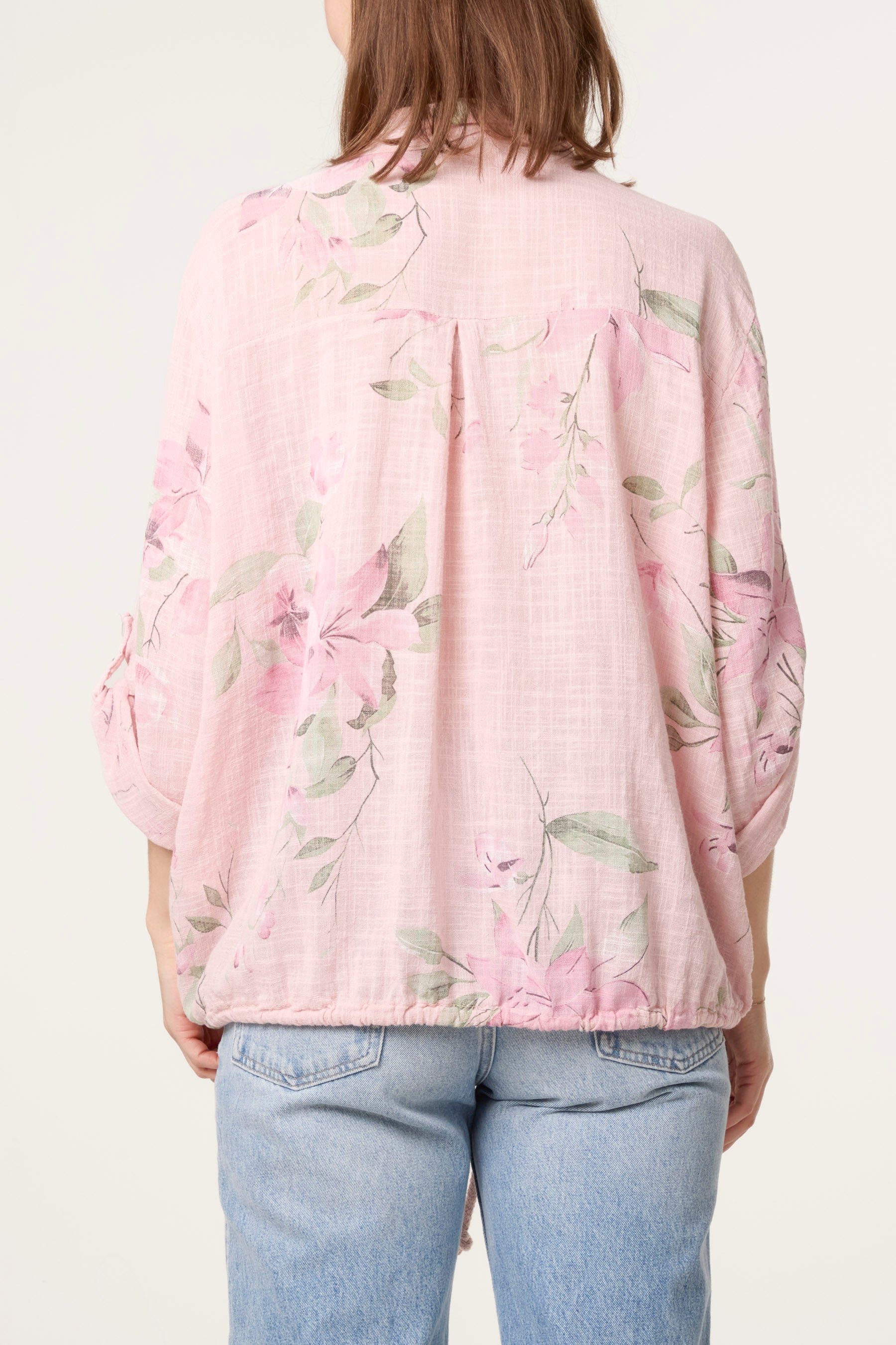 Orchid Pure Cotton Drawstring Shirt