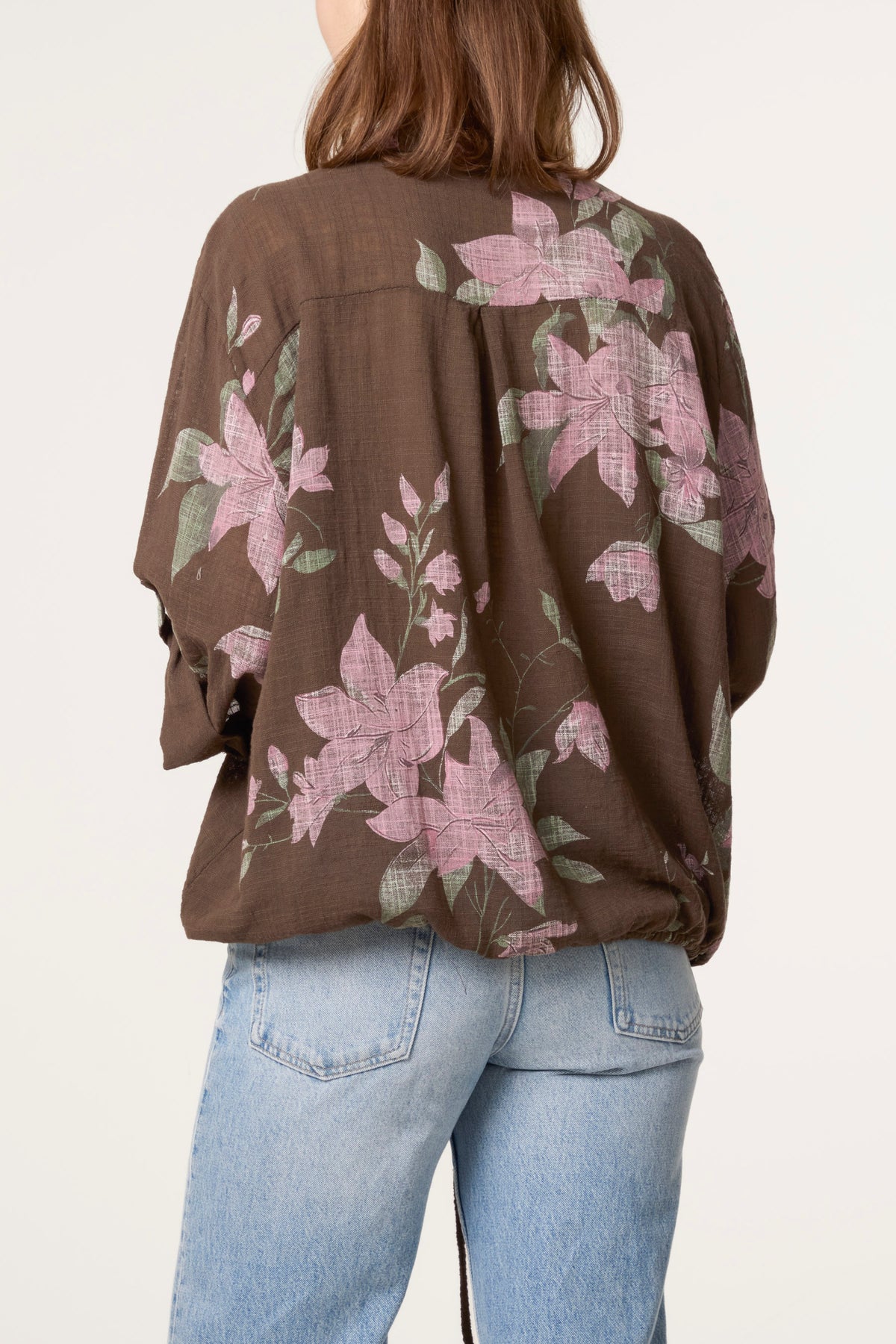 Orchid Pure Cotton Drawstring Shirt