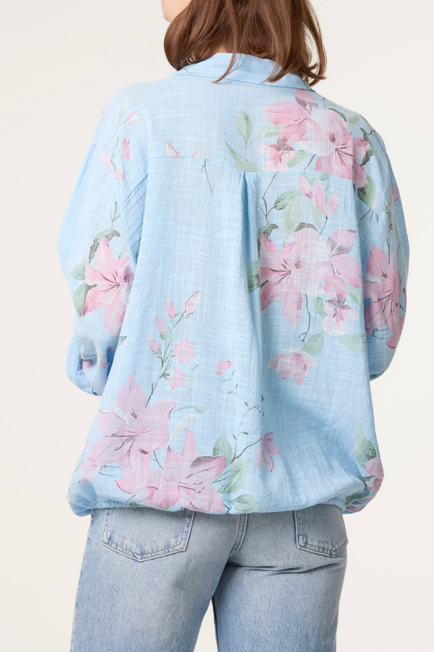 Orchid Pure Cotton Drawstring Shirt