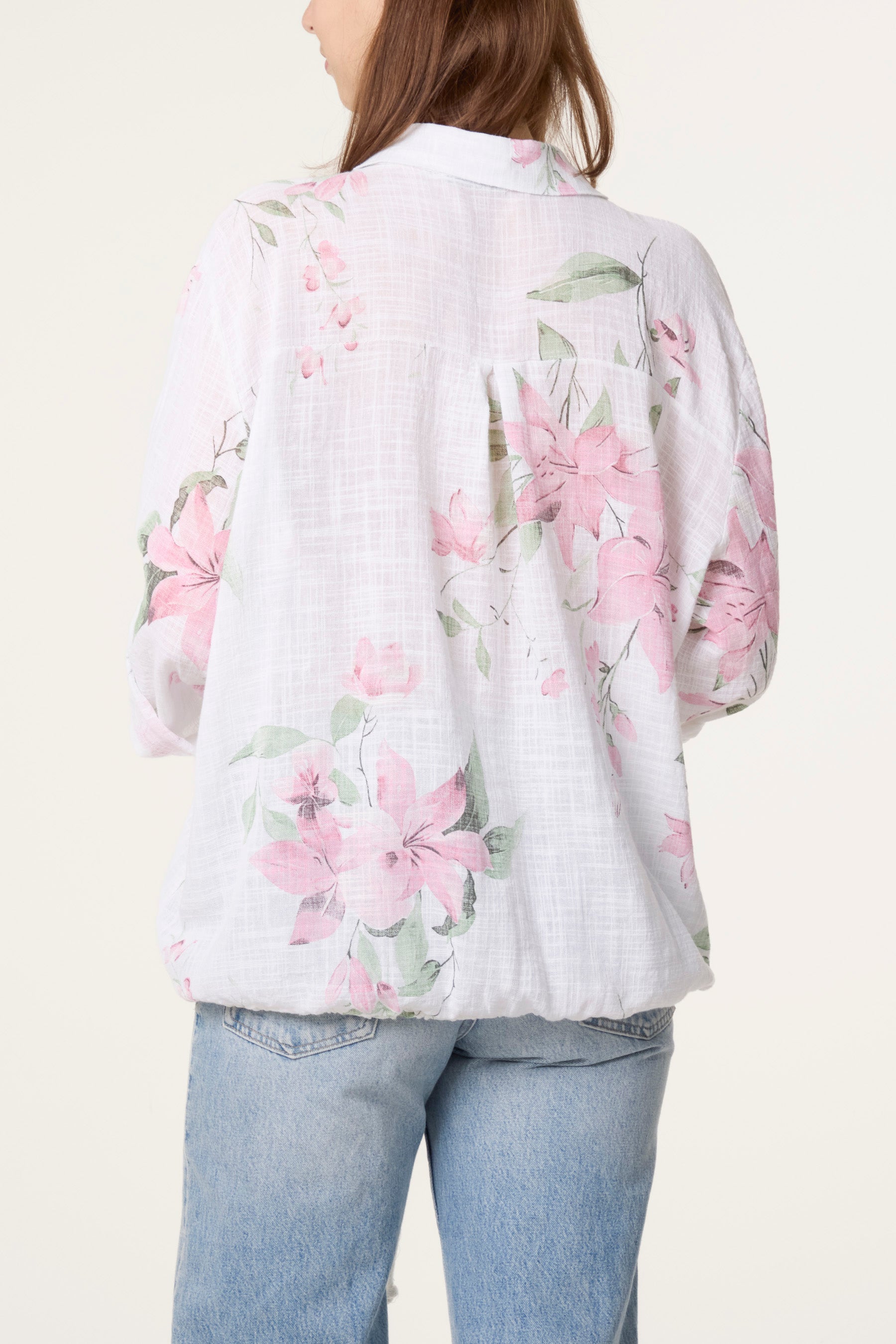 Orchid Pure Cotton Drawstring Shirt