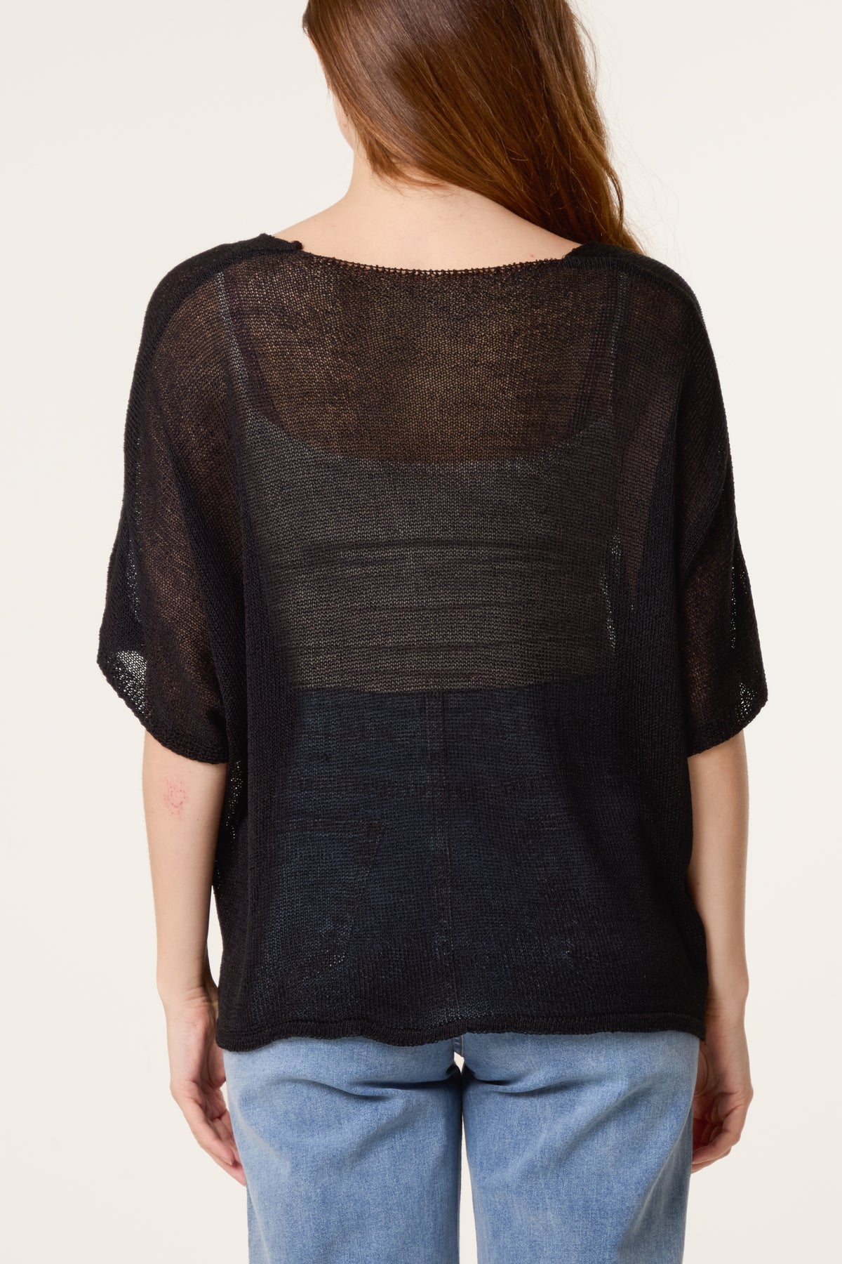 Fine Knit V-neck Short Sleeve Cardigan