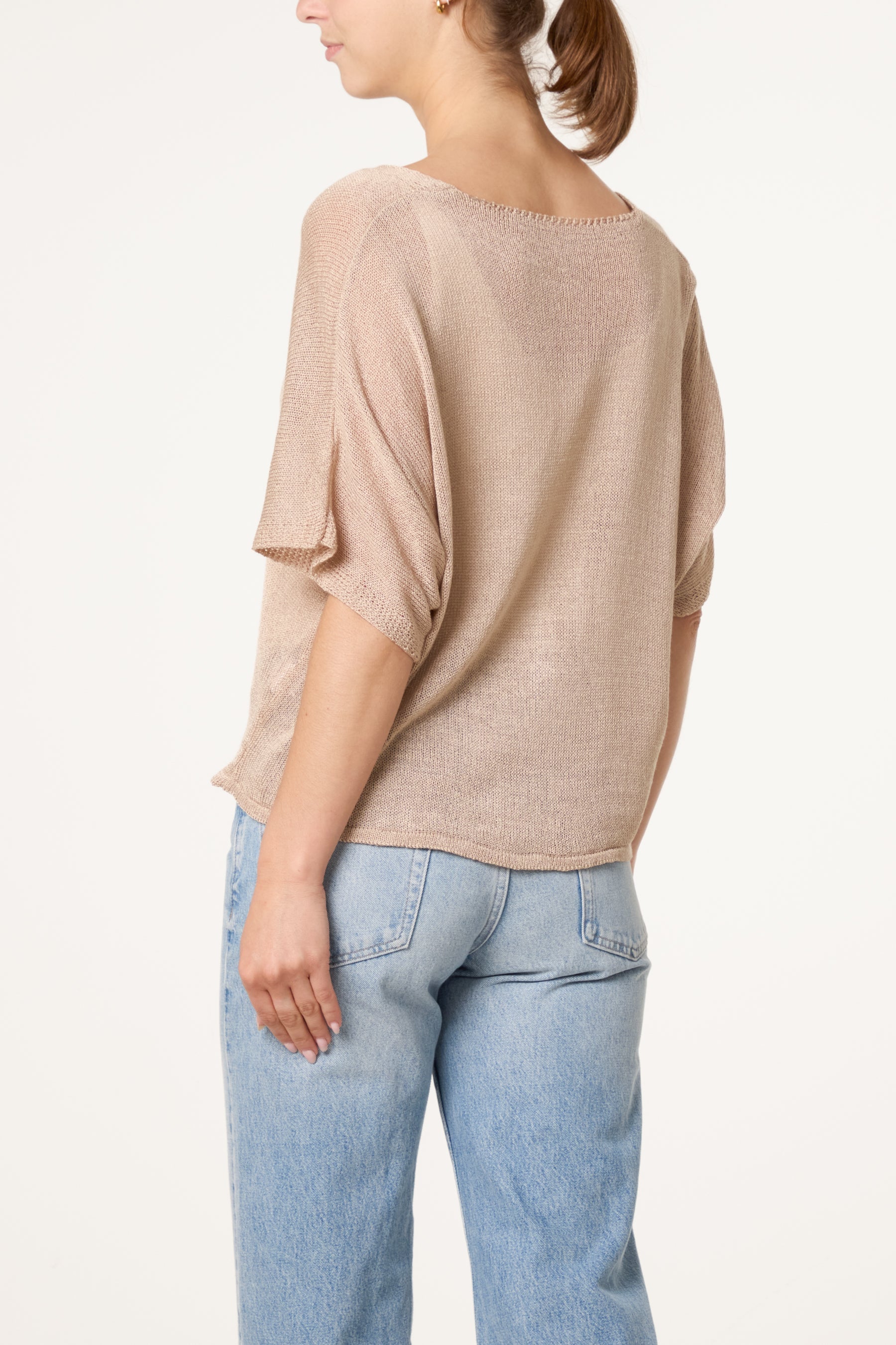 Fine Knit V-neck Short Sleeve Cardigan