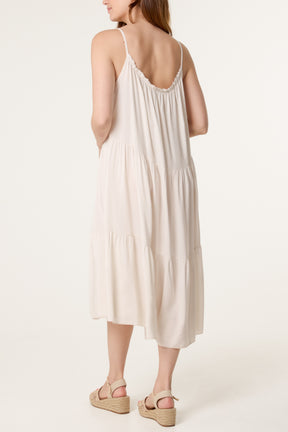 Tiered Cami Midi Dress