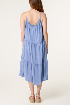 Tiered Cami Midi Dress