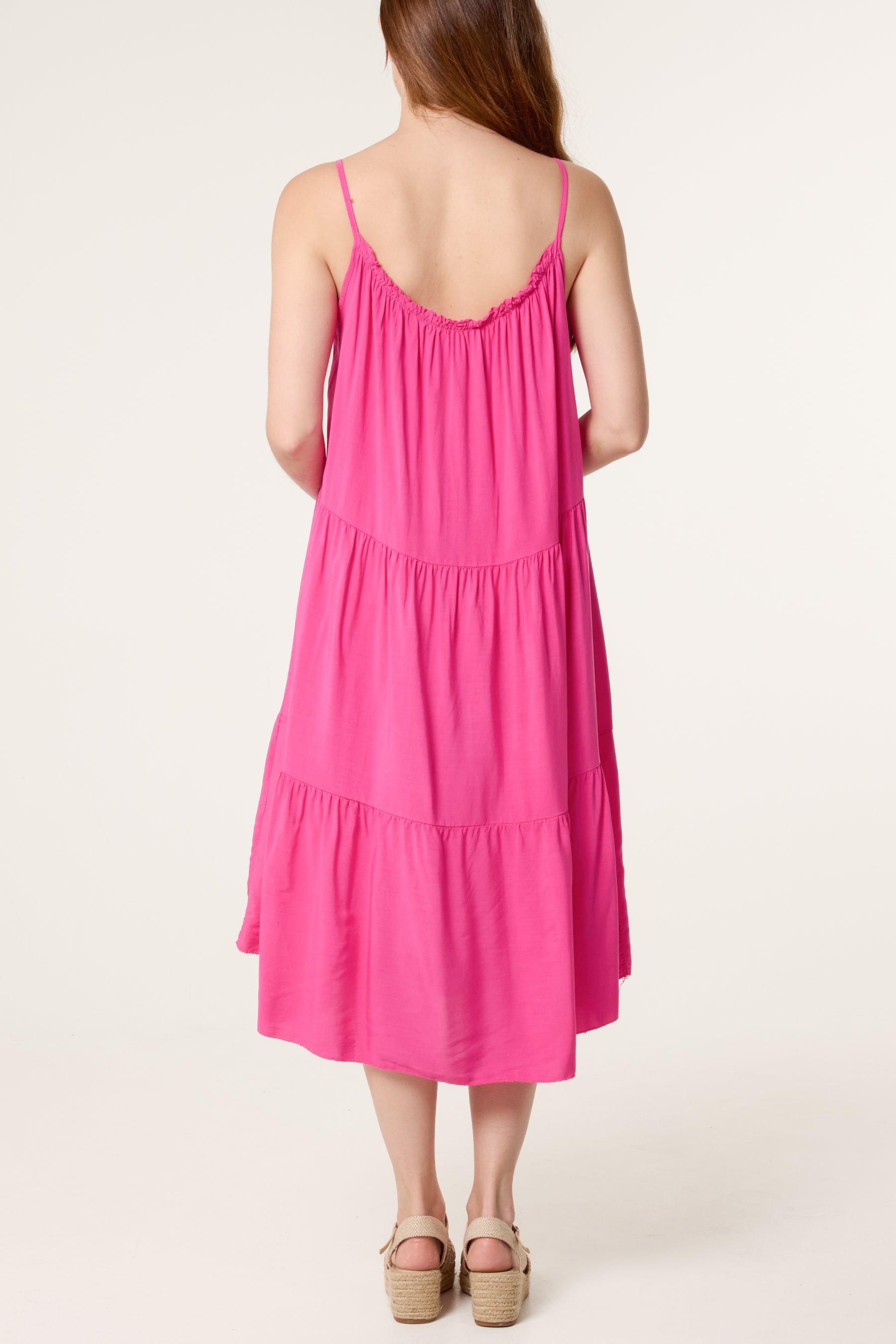 Tiered Cami Midi Dress