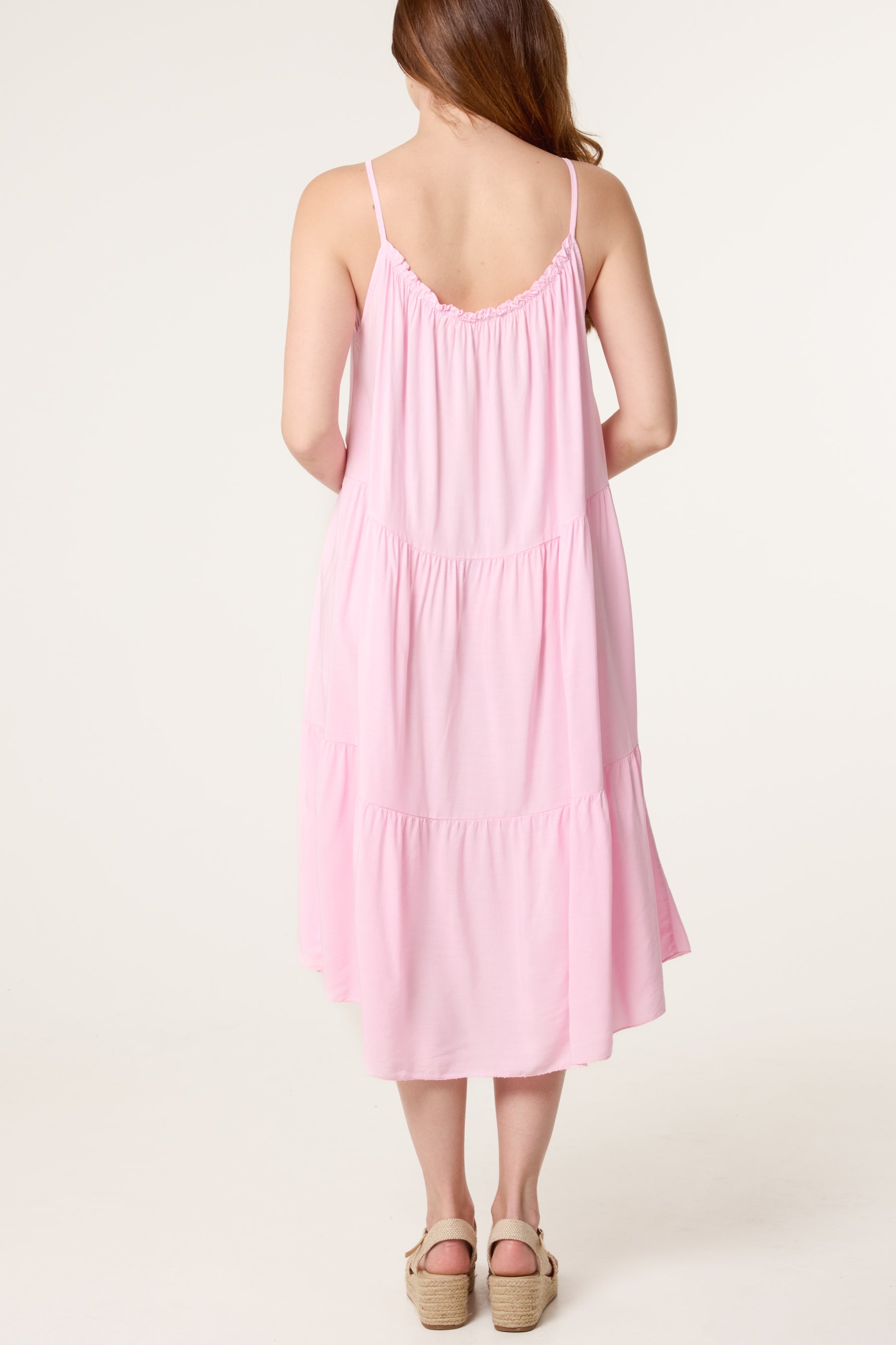 Tiered Cami Midi Dress