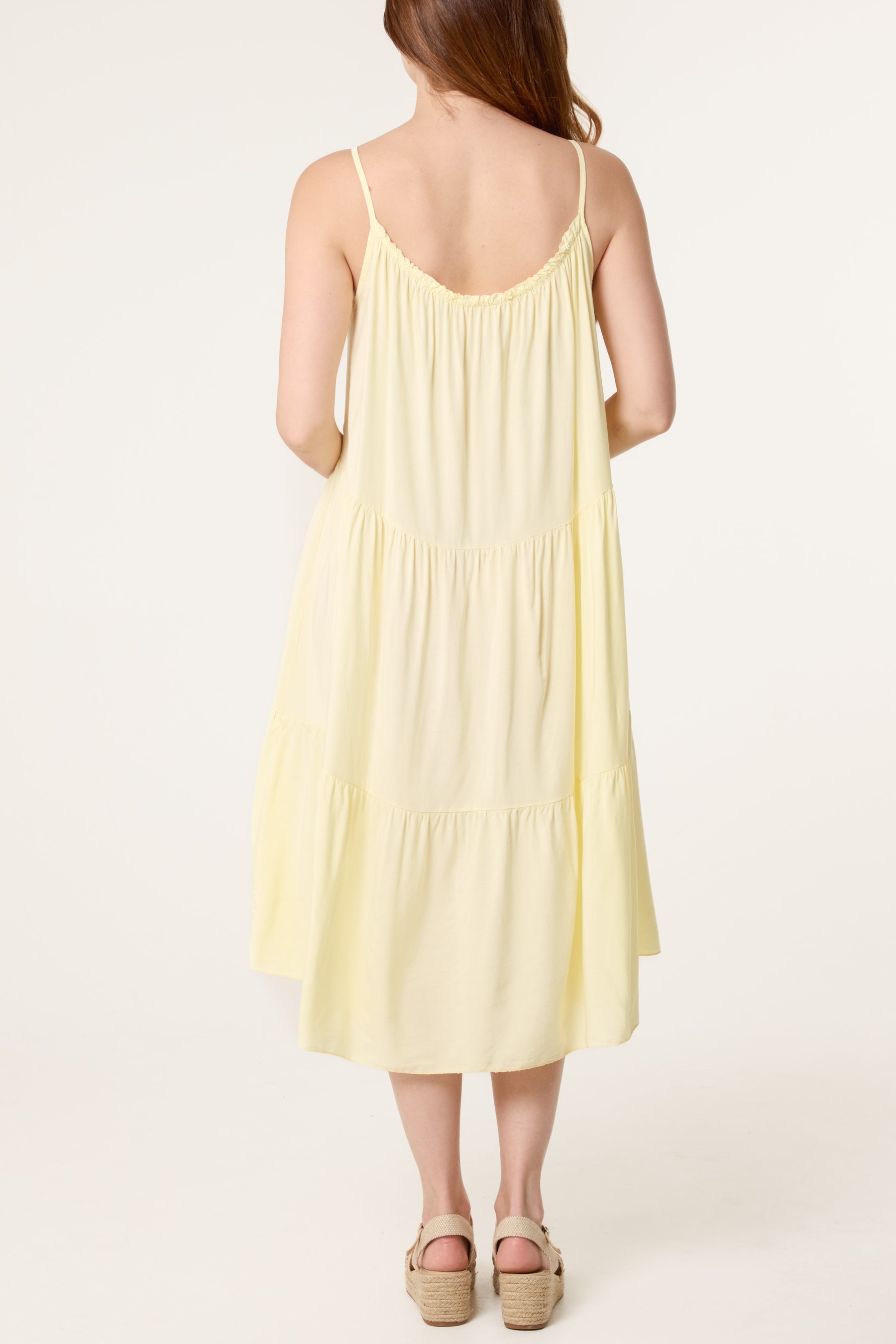 Tiered Cami Midi Dress