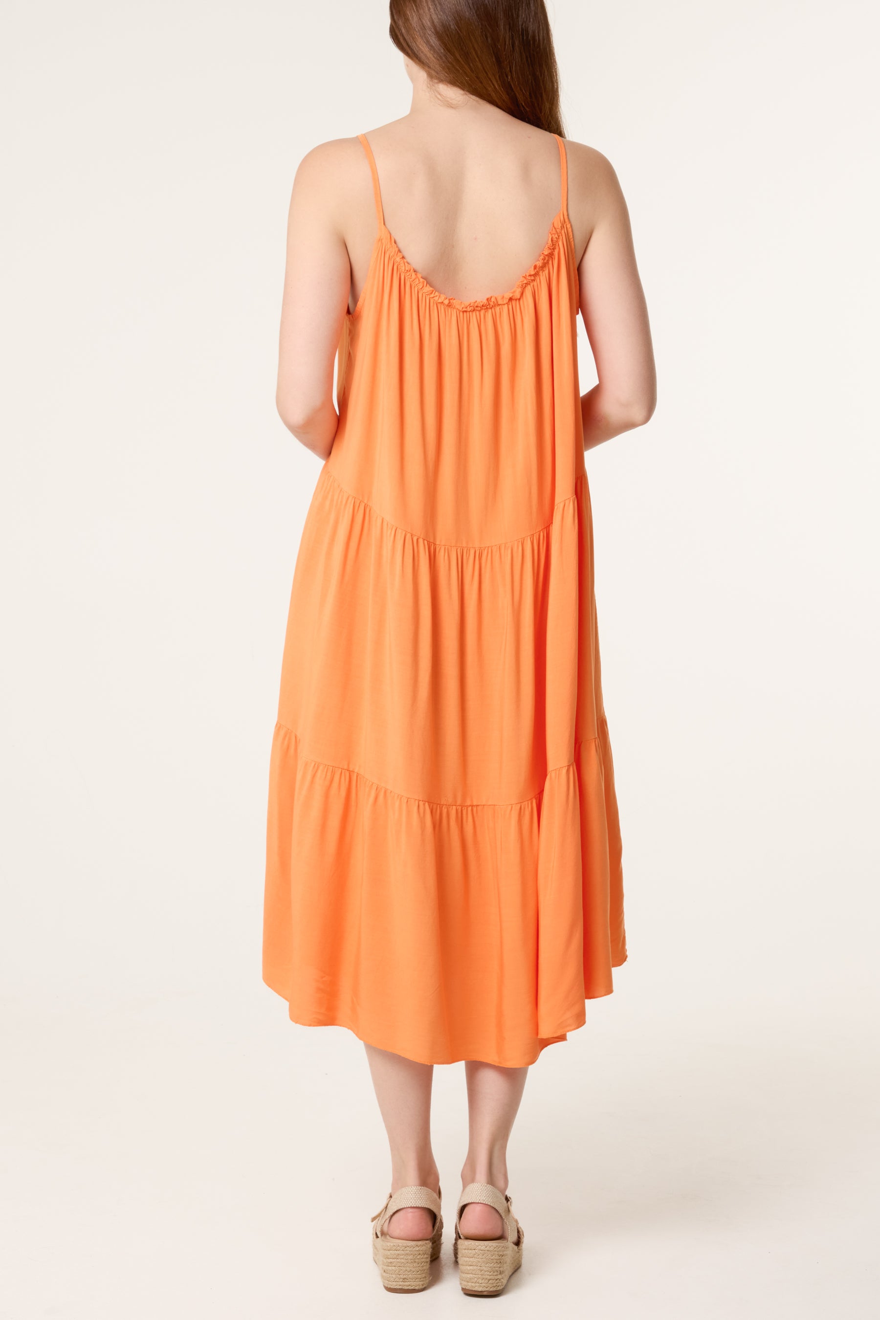 Tiered Cami Midi Dress