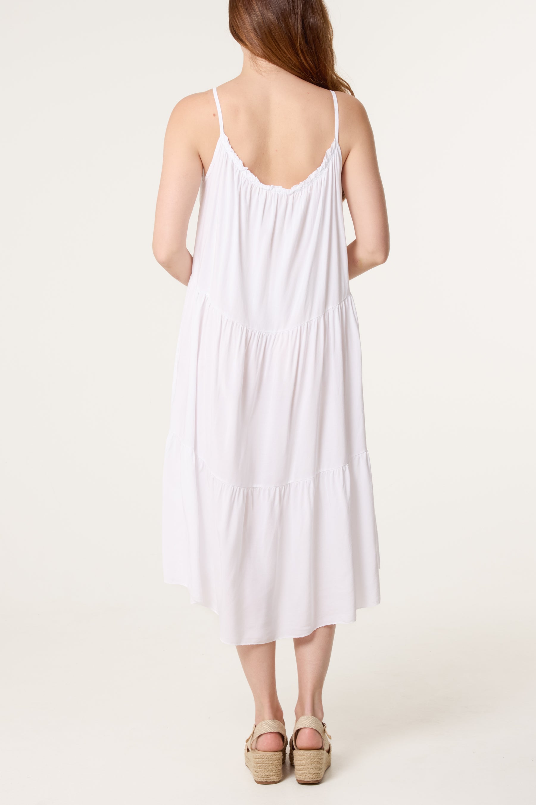 Tiered Cami Midi Dress