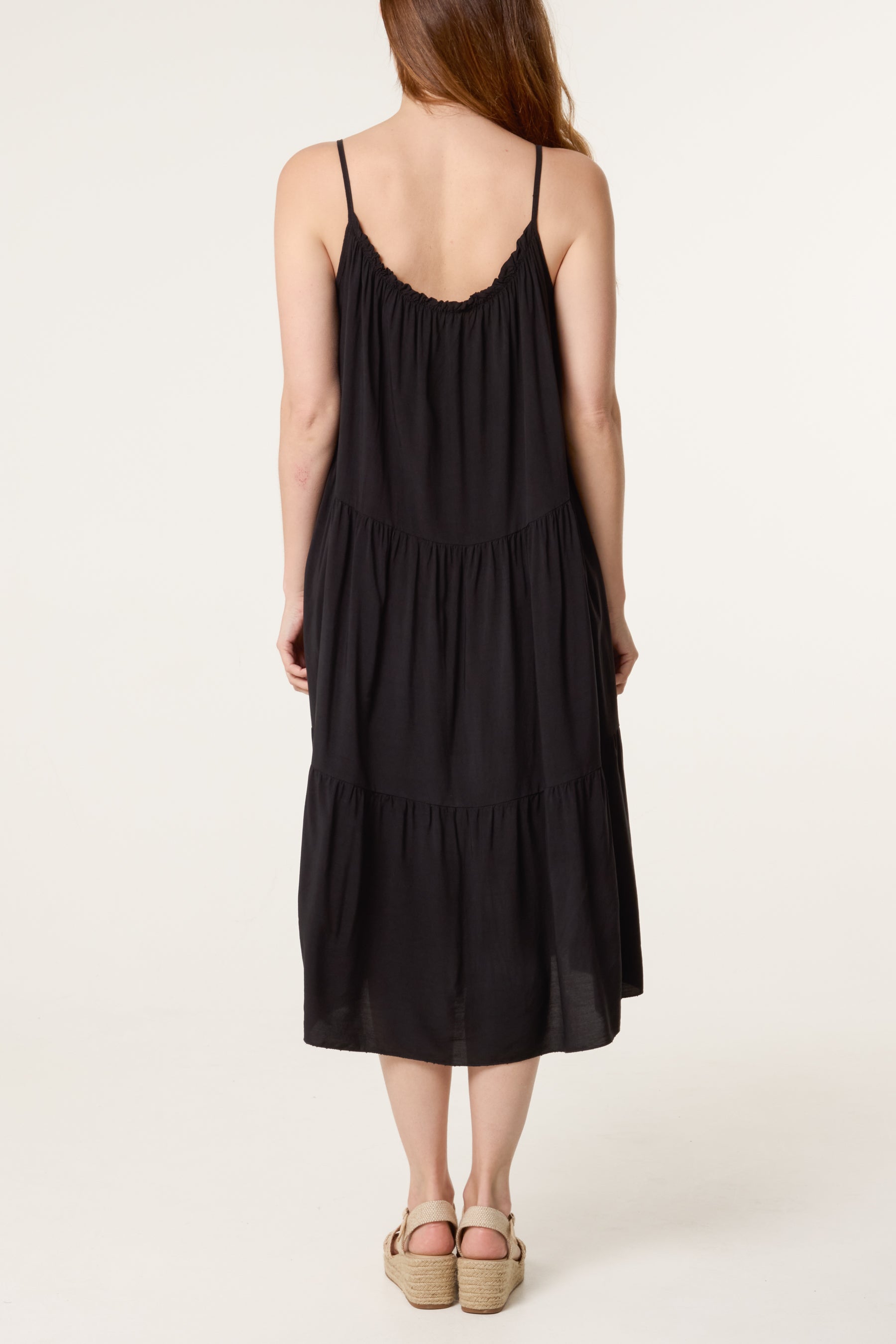 Tiered Cami Midi Dress