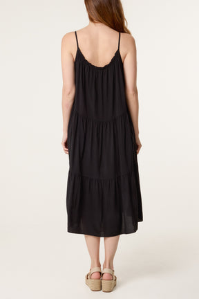 Tiered Cami Midi Dress