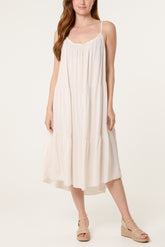 Tiered Cami Midi Dress