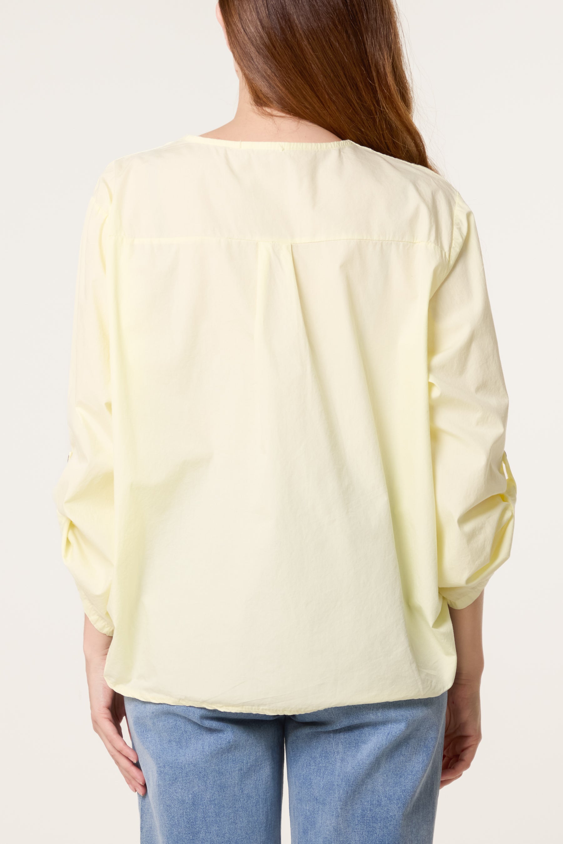 Cotton 3/4 Sleeve Front Pocket Shirt
