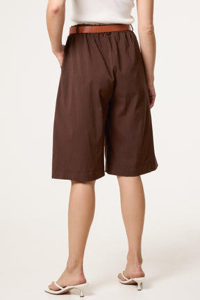 Belted Begaline Bermuda Trousers