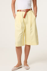 Belted Begaline Bermuda Trousers