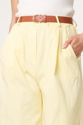 Belted Begaline Bermuda Trousers