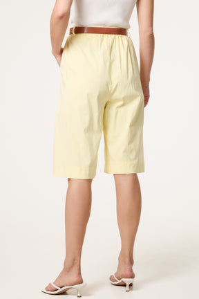 Belted Begaline Bermuda Trousers