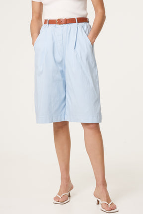 Belted Begaline Bermuda Trousers