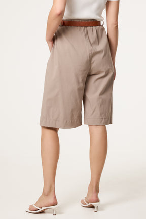 Belted Begaline Bermuda Trousers