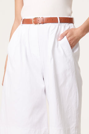 Belted Begaline Bermuda Trousers