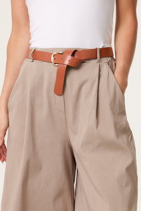 Belted Begaline Bermuda Trousers
