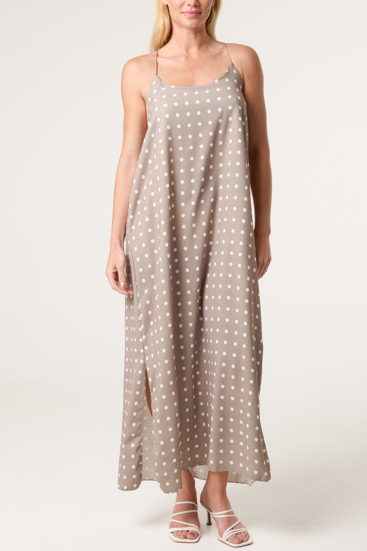 Polka Dot Cami Maxi Dress