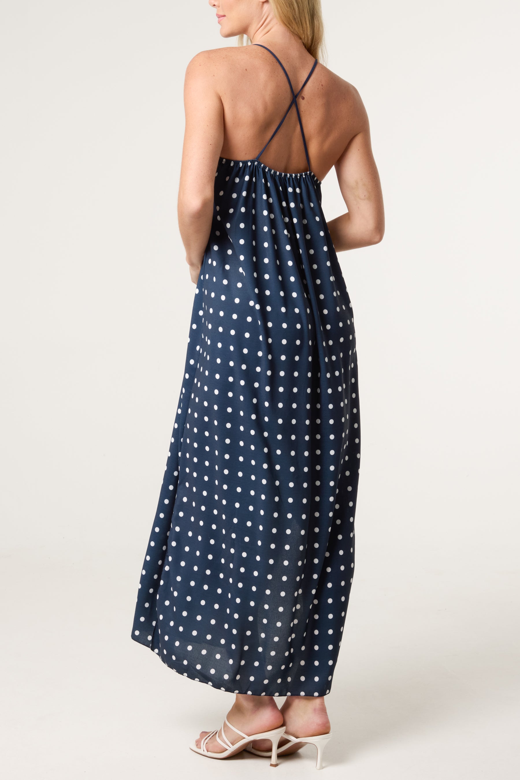 Polka Dot Cami Maxi Dress