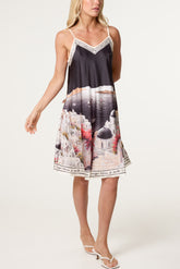 Santorini Satin Cami Mini Dress