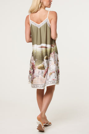 Santorini Satin Cami Mini Dress
