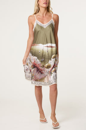 Santorini Satin Cami Mini Dress