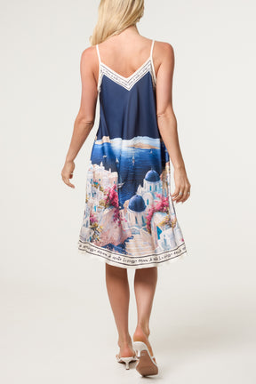 Santorini Satin Cami Mini Dress