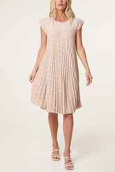 Cap Sleeve Polka Dot Mini Dress