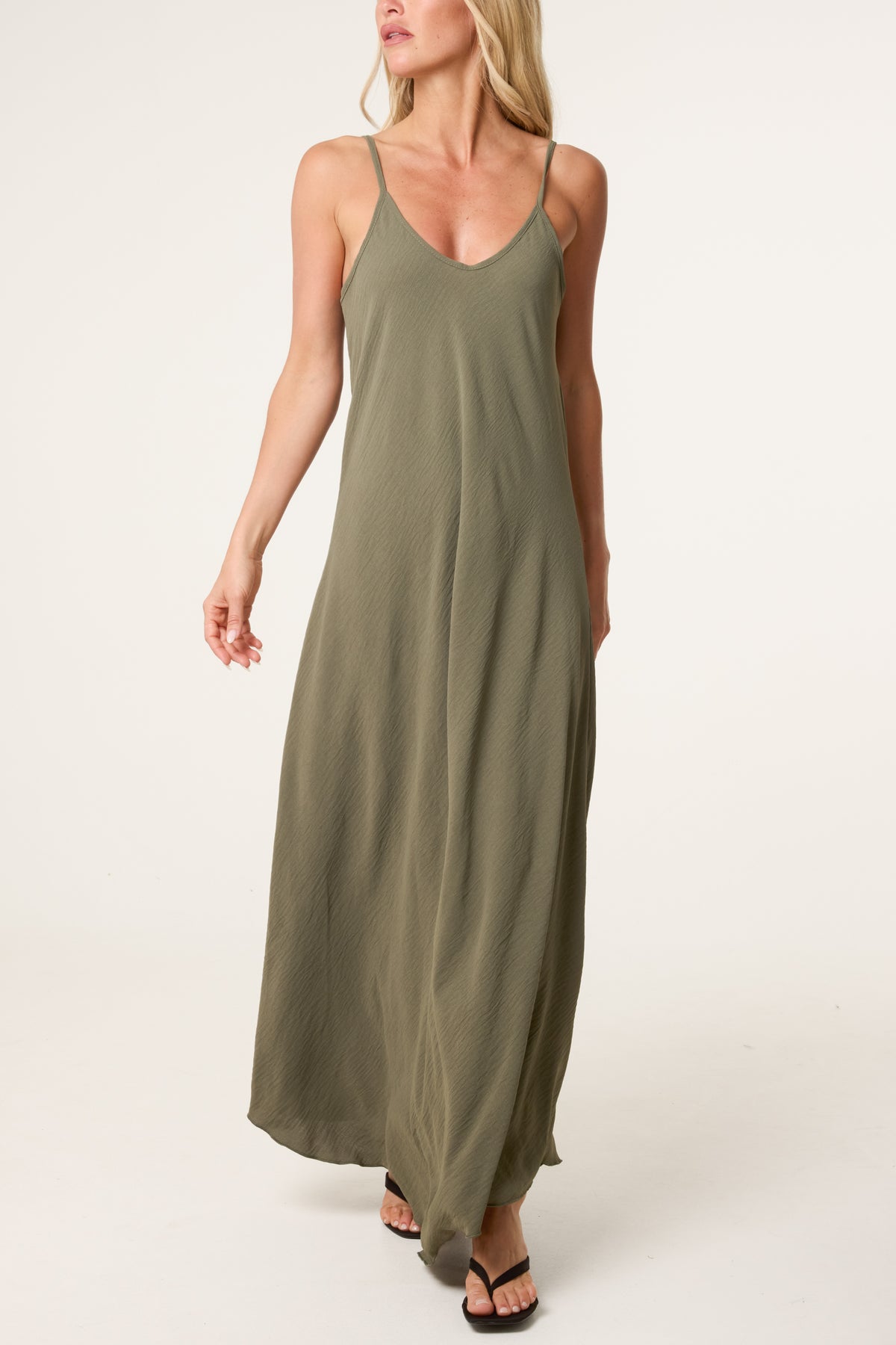Cami Strap Swing Maxi Dress