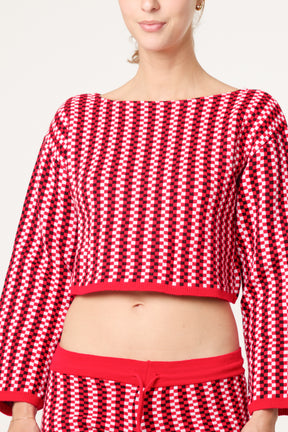 Checked Racer Inspired Top & Hot Pants s