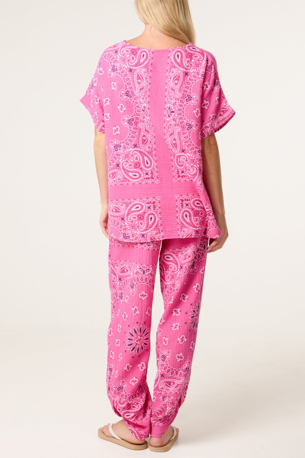 Bandana Print Top & Harem Trousers