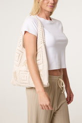 Patterned Crochet Handbag