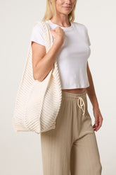 Double Handle Crochet Bag