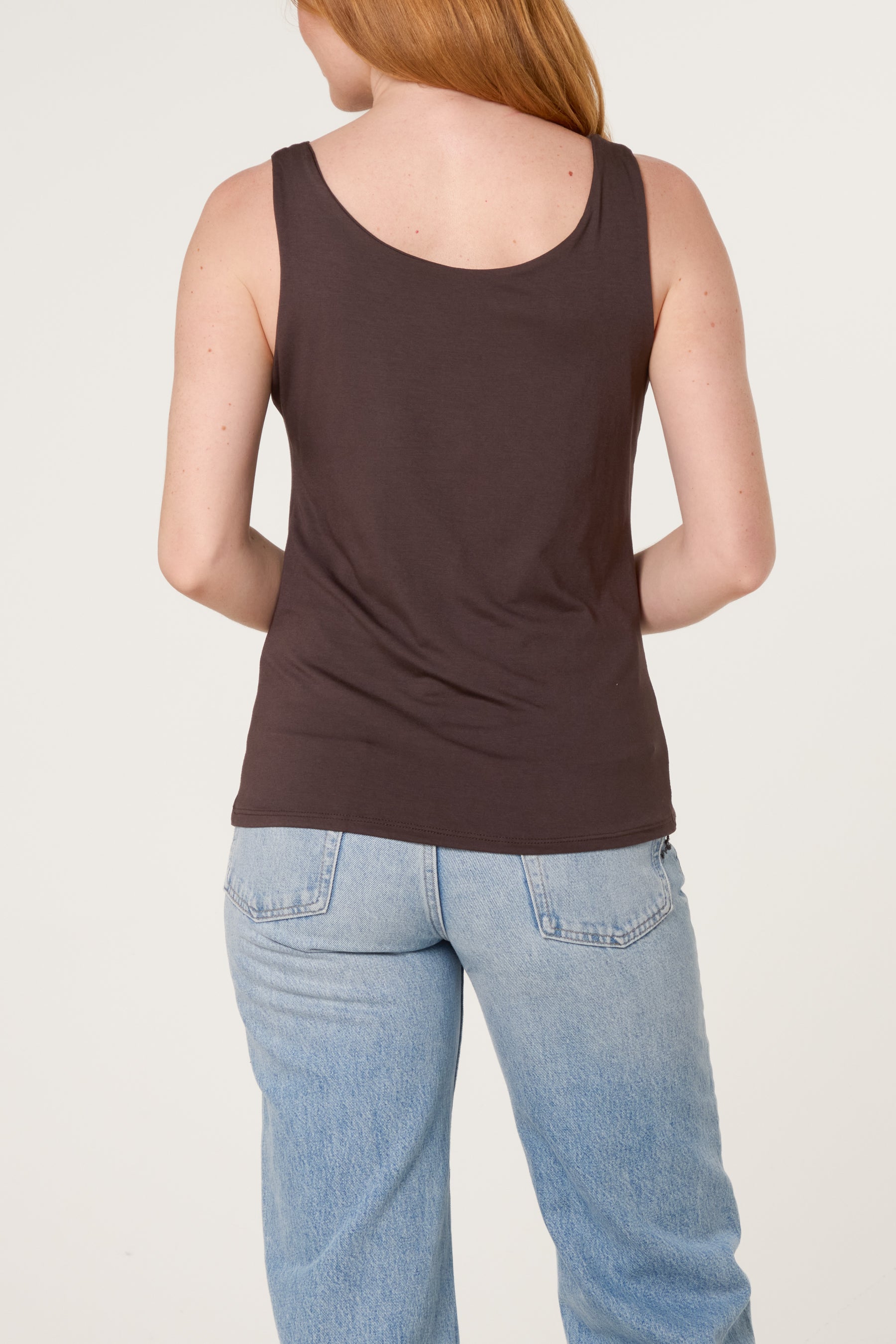 Sleeveless Cowl Neck Viscose Jersey Top