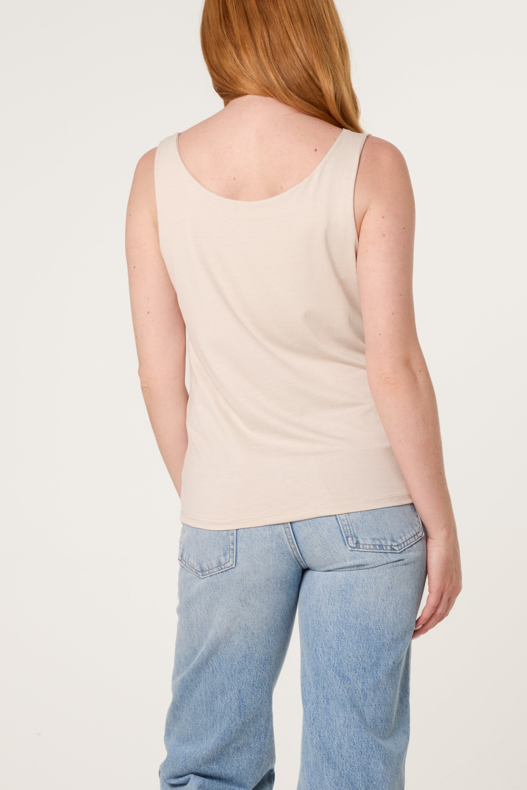 Sleeveless Cowl Neck Viscose Jersey Top