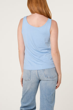 Sleeveless Cowl Neck Viscose Jersey Top