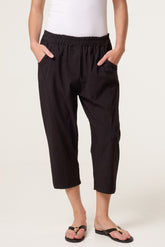 Magic Plain Stretch Capri Trousers