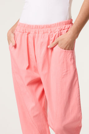 Magic Plain Stretch Capri Trousers
